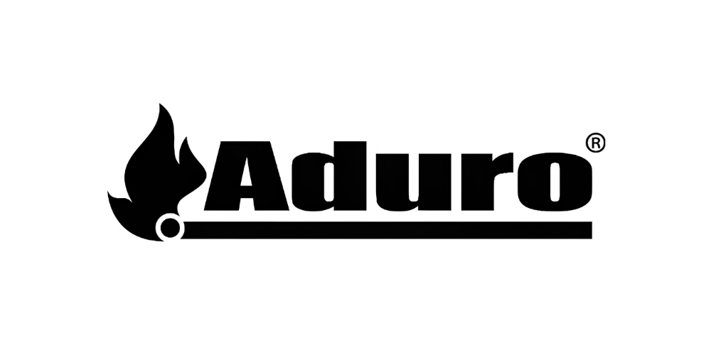 Logo Aduro, stufe a legna design scandinavo