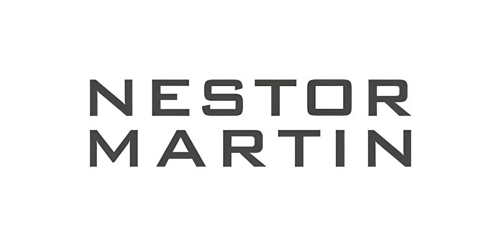 Logo Nestor Martin, stufe a legna in ghisa